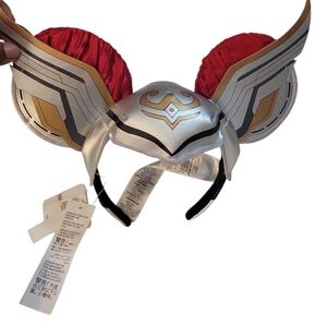 Marvel Silver and Red Cosplay Headband